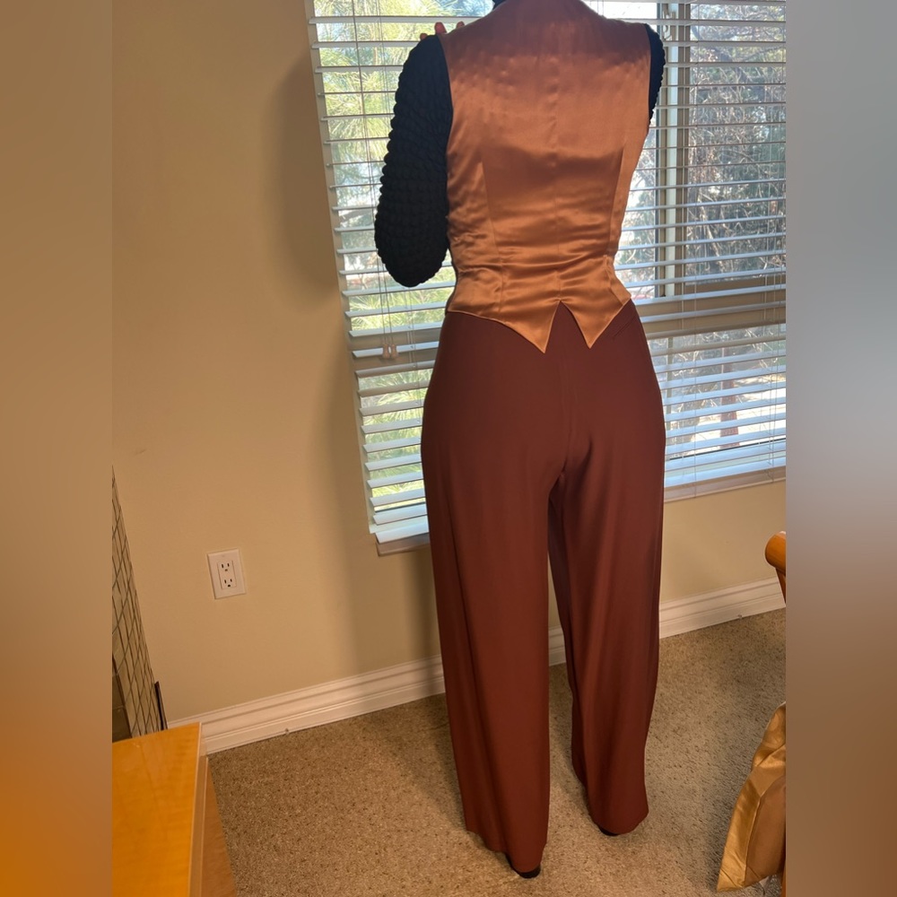 Richard Tyler vest and pants  silk vest size 8 pants size 12